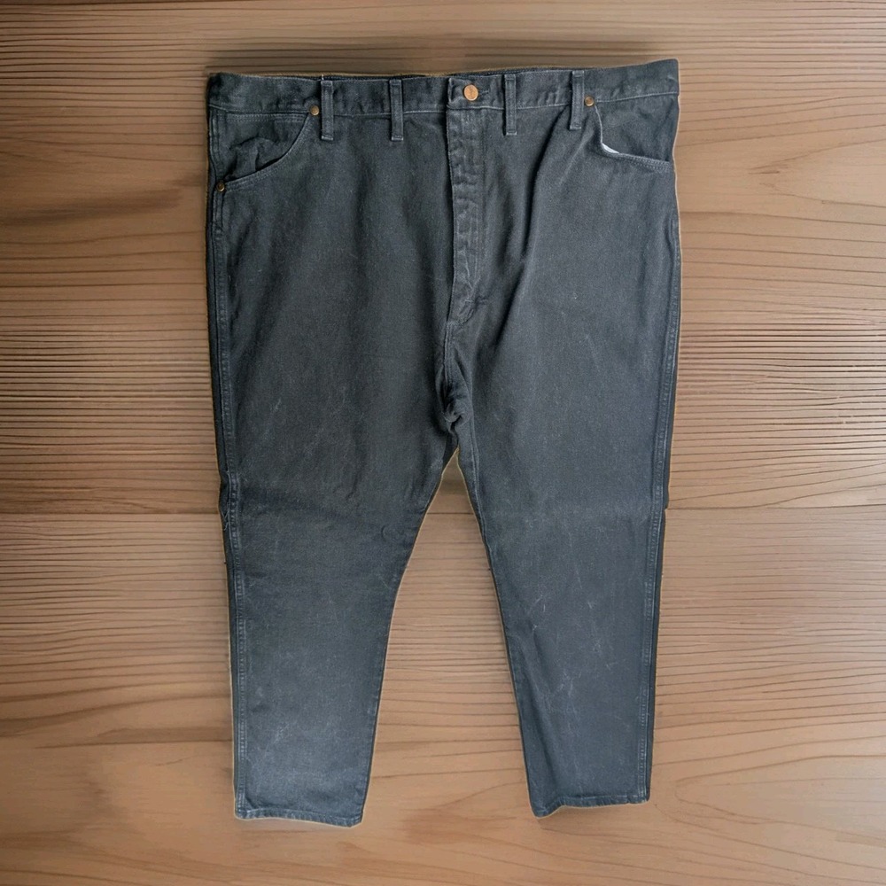 Vintage Wrangler Jeans Men 42x32 Black Cowboy Cut Made In USA 13MWZWK Western